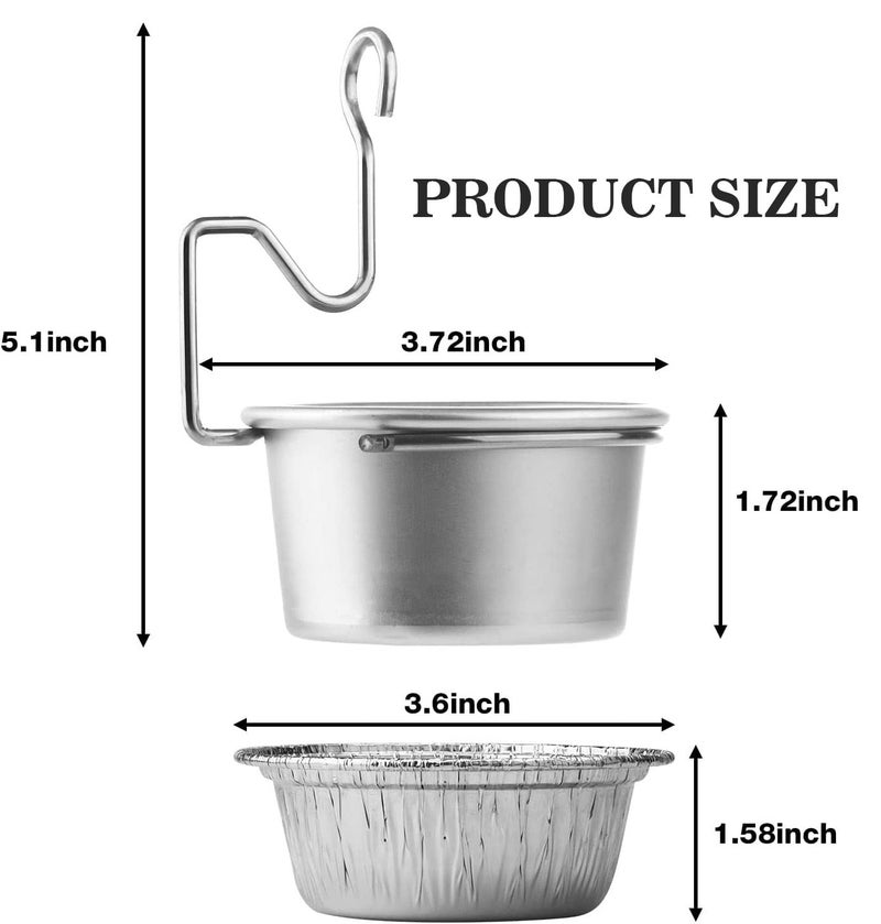 HAO HELPER Grill Grease Tray with Clip for Char-Broil/Kenmore Outdoor Grills and Other Similar Grills Grease Catcher Grease Tray for Gas Grill Grease Bucket with Disposable Foil Liners (10 Pack) - Image 4